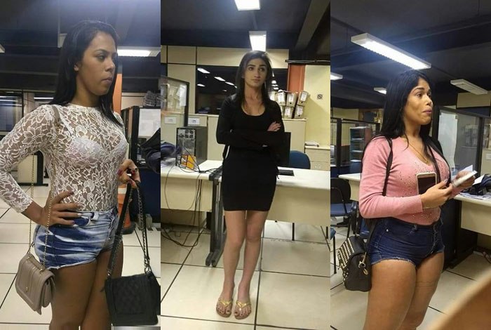 Travestis são detidas por suspeita de roubos na Zona Sul (Foto: Divulgação)