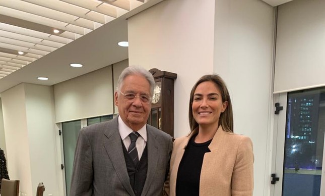 Mariana Ribas e o ex-presidente FHC