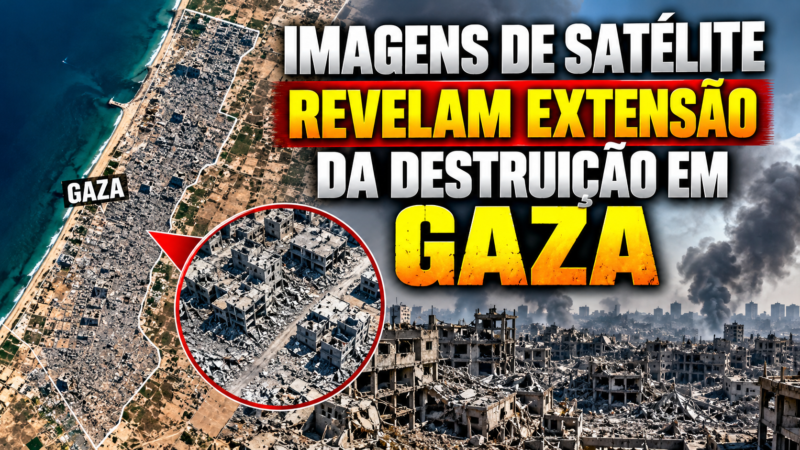 Imagens de satélite revelam extensão da destruição em Gaza