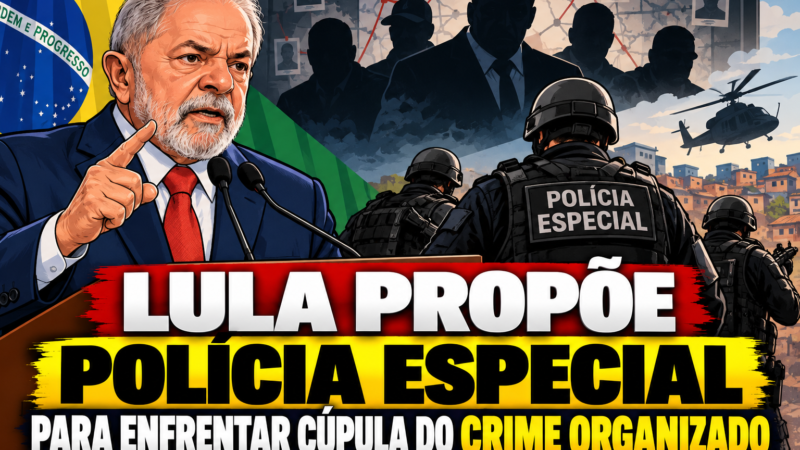 Lula propõe polícia especial para enfrentar cúpula do crime organizado