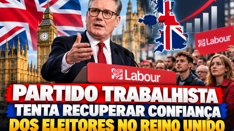 Partido Trabalhista tenta recuperar confiança dos eleitores no Reino Unido