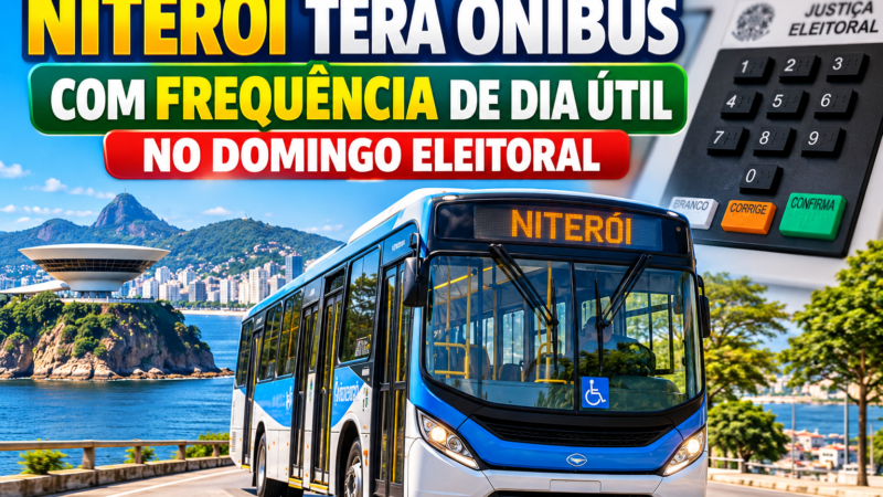 Niterói terá ônibus com frequência de dia útil no domingo eleitoral